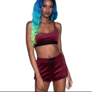 Killstar "Just Cropped Up" bralette, burgandy